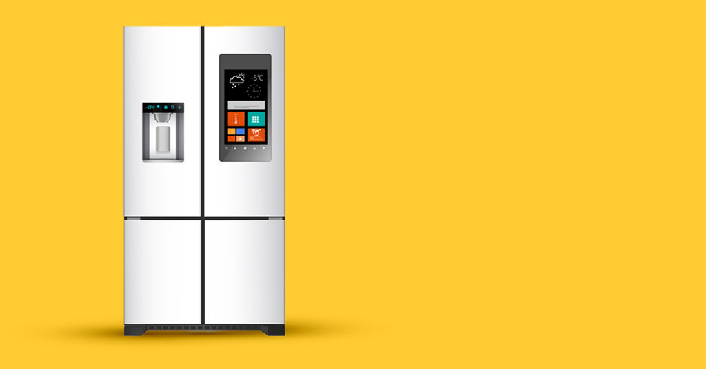 Refrigerator in smart kitchen