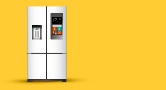 Refrigerator in smart kitchen