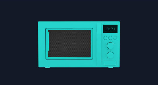 An Alexa compatible microwave