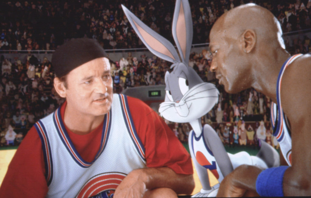 Space Jam: A New Legacy photo of Bill Murray, Bugs Bunny and Michael Jordan