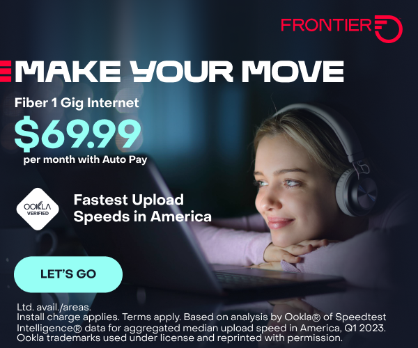 Frontier banner ad